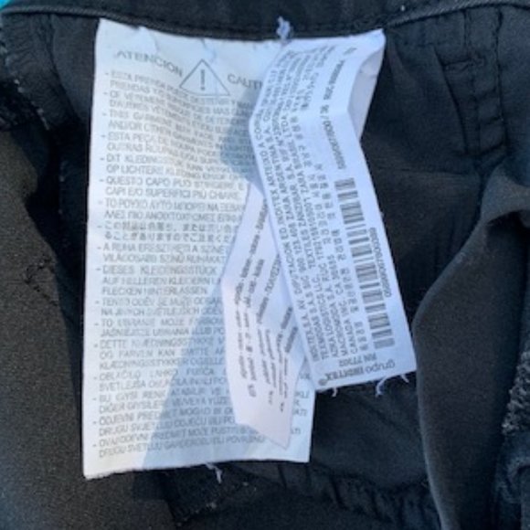 ZARA Black Denim Stretch Jeans with Zippers Size 6 - Picture 6 of 9